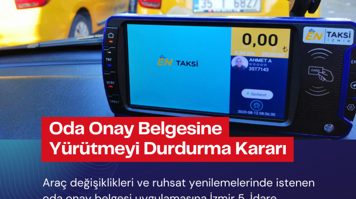 ODA ONAY BELGESİNE YÜRÜTMEYİ DURDURMA KARARI